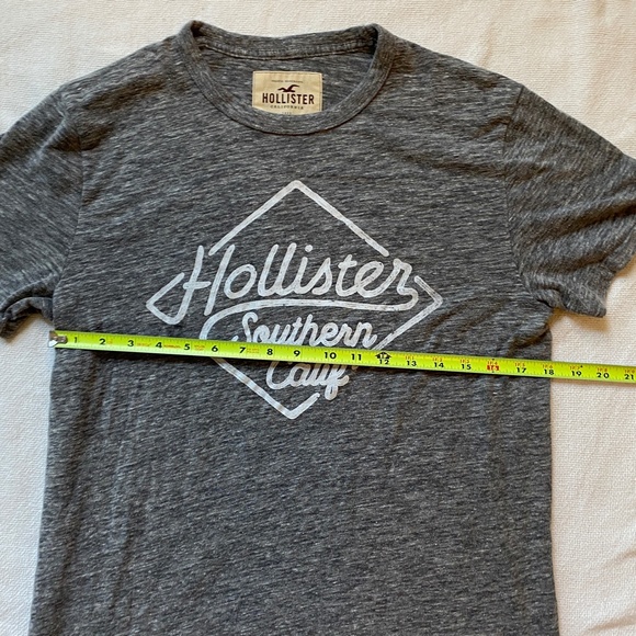 Hollister Gray tee Medium size short sleeve man gray - Picture 6 of 7